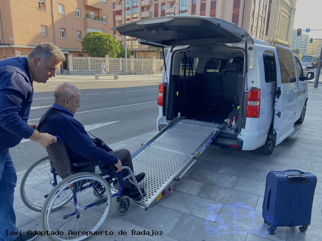 Taxi accesible Aeropuerto de Badajoz